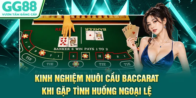 Kinh nghiệm nuôi cầu Baccarat khi gặp tình huống ngoại lệ