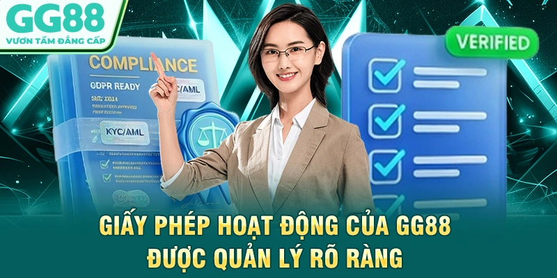Giấy phép hoạt động của GG88 được quản lý rõ ràng